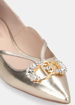 Liu Jo Ballerines avec logo bijou|Femme Mocassins