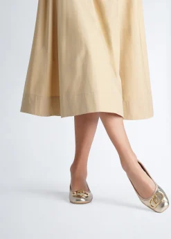 Liu Jo Ballerines en cuir lamé|Femme Mocassins