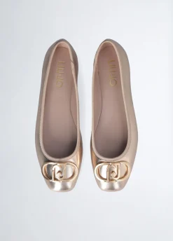 Liu Jo Ballerines en cuir lamé|Femme Mocassins
