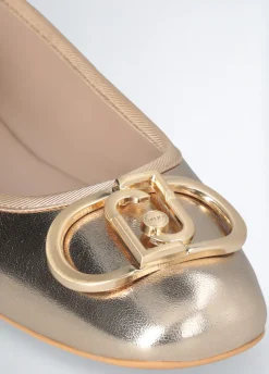 Liu Jo Ballerines en cuir lamé|Femme Mocassins