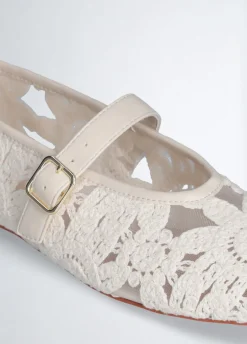 Liu Jo Ballerines en dentelle macramé|Femme Mocassins