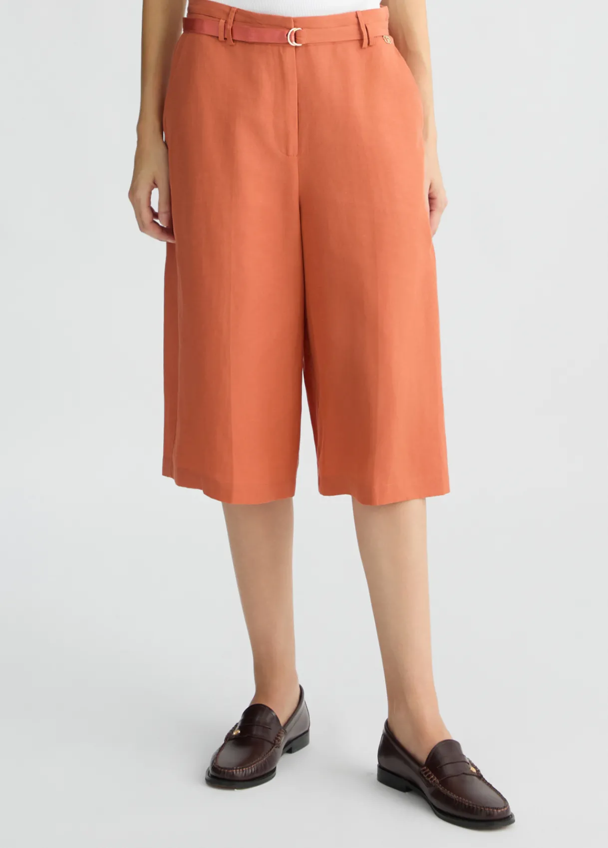 Liu Jo Bermuda en lin mélangé|Femme Pantalons|Tailleurs