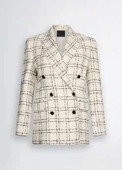 Liu Jo Blazer à carreaux|Femme Vestes|Tailleurs