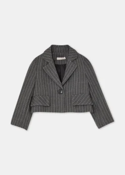 Liu Jo Blazer à rayures craie|Enfant Doudounes Et Housses