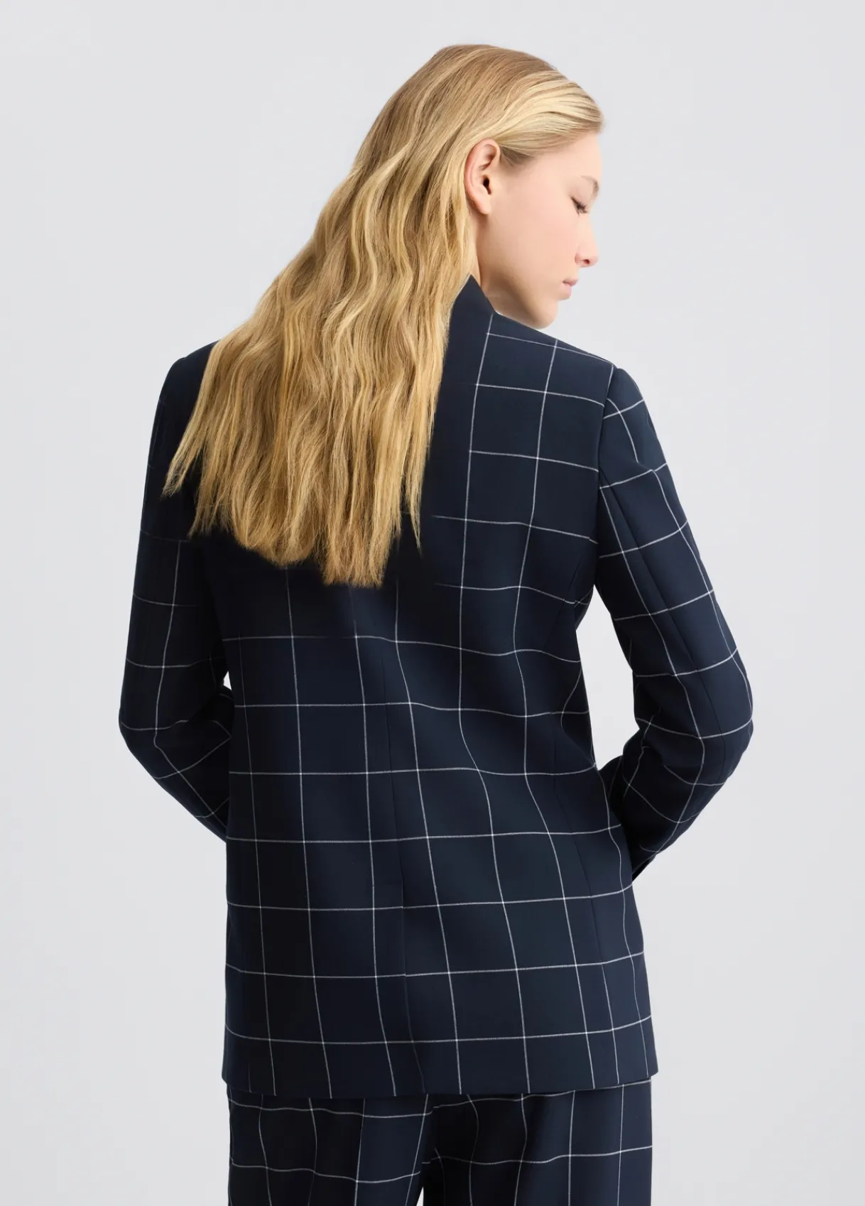 Liu Jo Blazer croisé à carreaux|Femme Vestes|Tailleurs