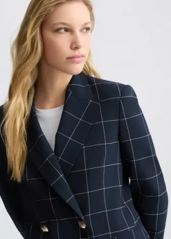 Liu Jo Blazer croisé à carreaux|Femme Vestes|Tailleurs
