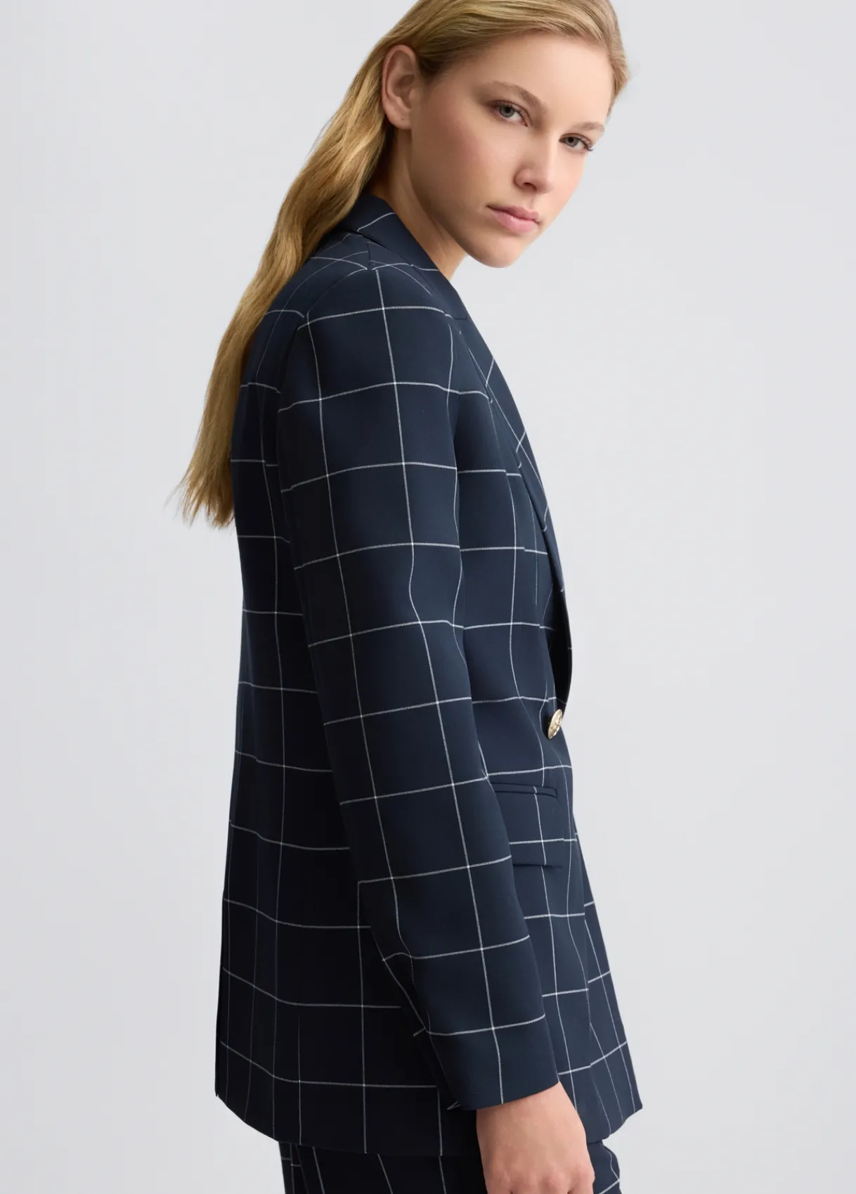 Liu Jo Blazer croisé à carreaux|Femme Vestes|Tailleurs