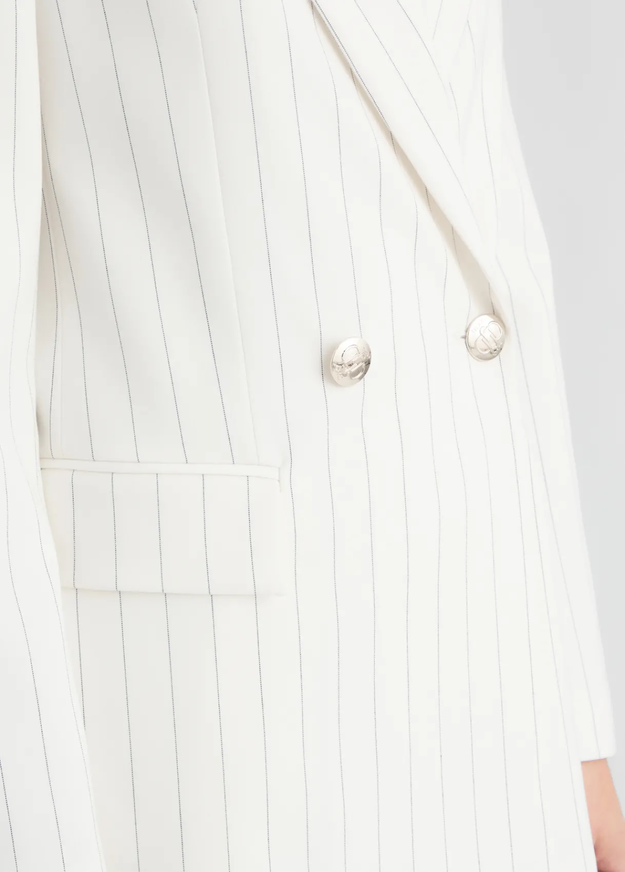 Liu Jo Blazer croisé à rayures|Femme Vestes|Tailleurs
