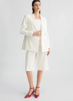 Liu Jo Blazer croisé à rayures|Femme Vestes|Tailleurs