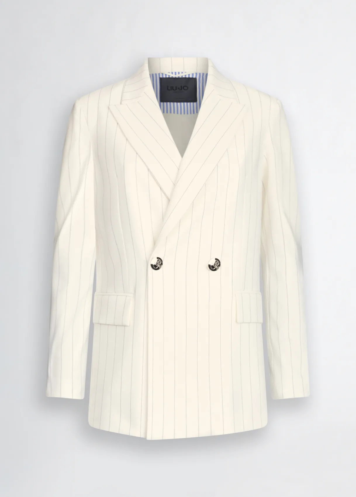 Liu Jo Blazer croisé à rayures|Femme Vestes|Tailleurs