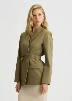Liu Jo Blazer en coton avec ceinture|Femme Vestes