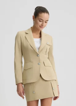 Liu Jo Blazer en coton mélangé|Femme Vestes|Tailleurs