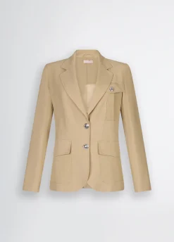 Liu Jo Blazer en coton mélangé|Femme Vestes|Tailleurs