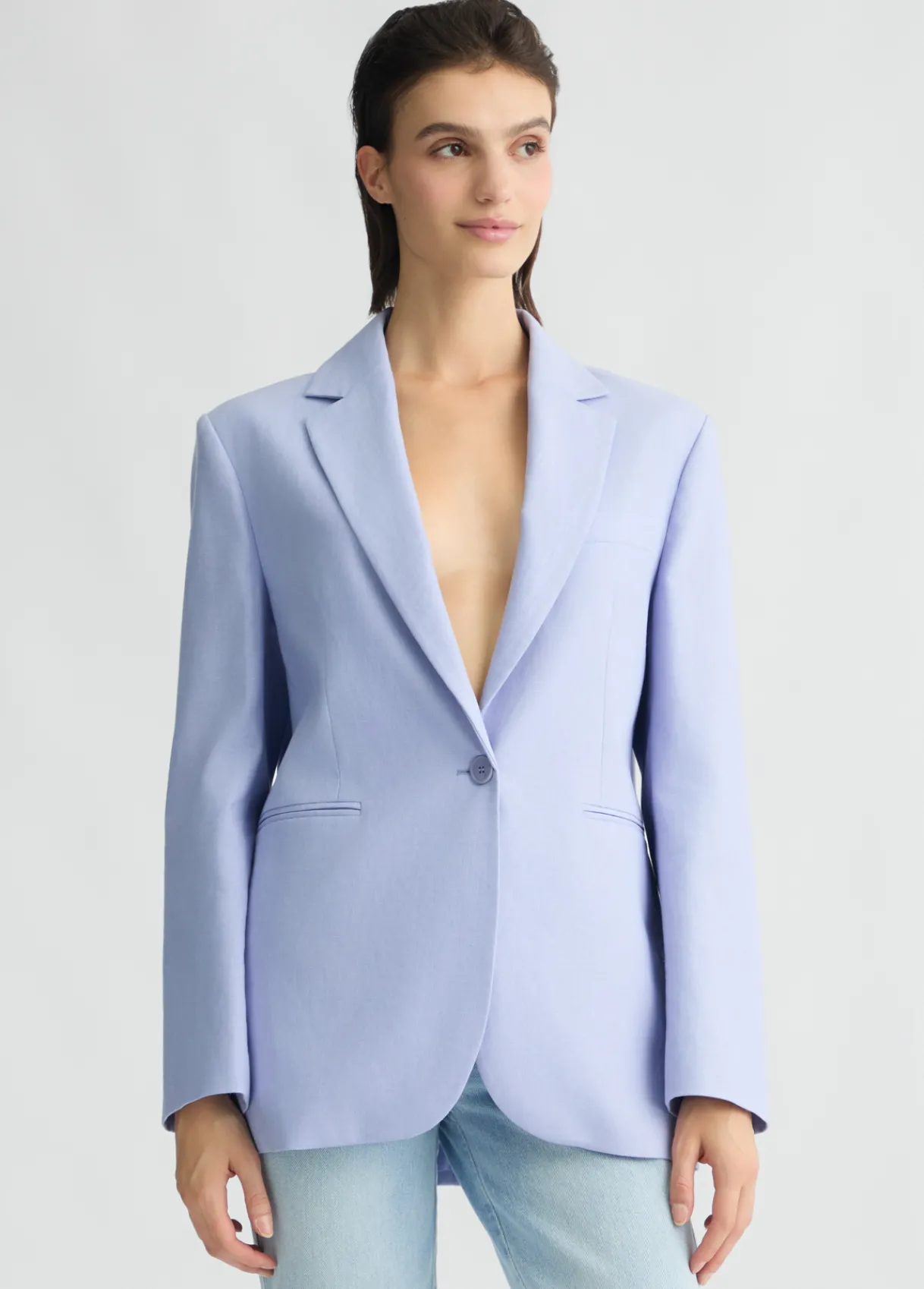 Liu Jo Blazer en lin et coton|Femme Vestes|Tailleurs