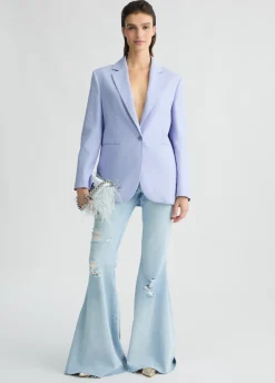 Liu Jo Blazer en lin et coton|Femme Vestes|Tailleurs