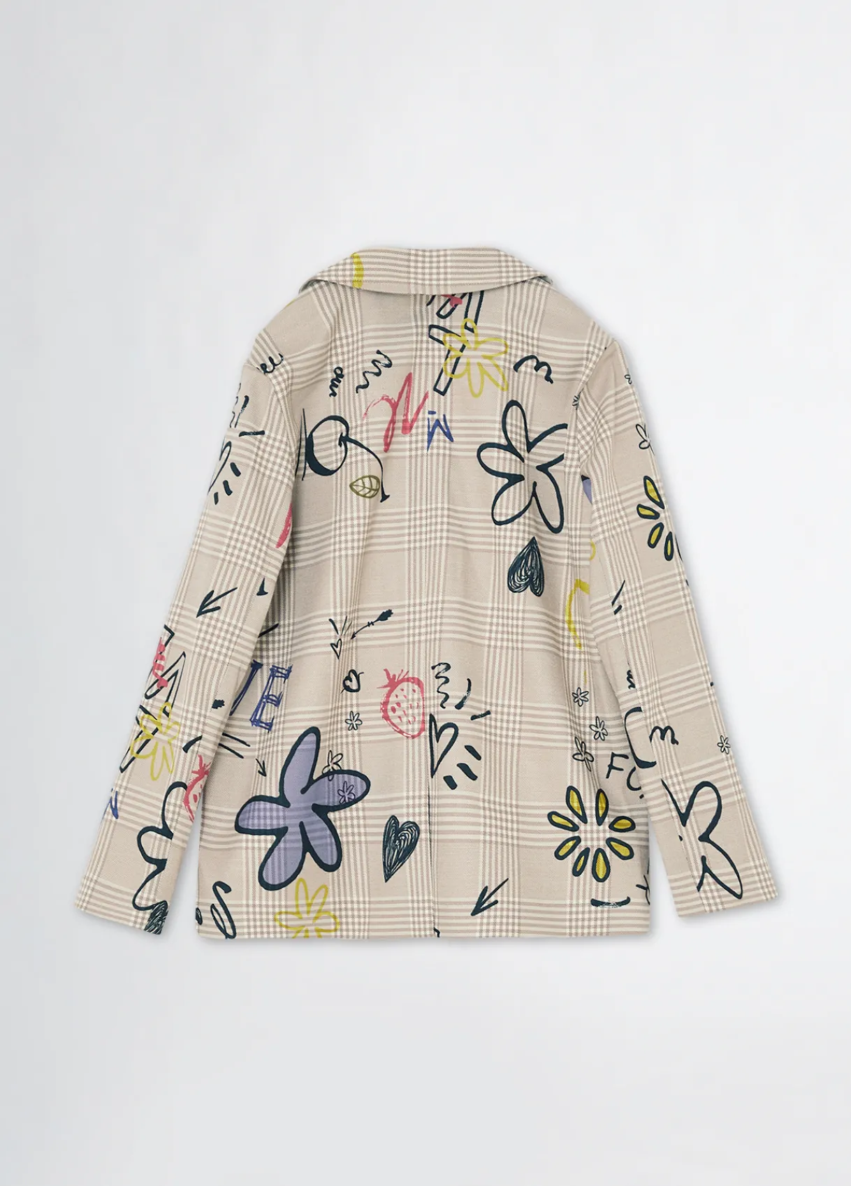 Liu Jo Blazer en prince-de-galles à imprimé|Enfant Vestes Et Manteaux