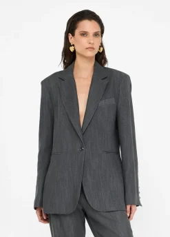 Liu Jo Blazer en toile denim|Femme Vestes|Tailleurs