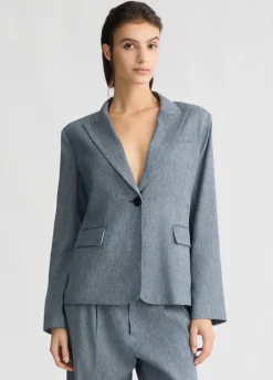 Liu Jo Blazer en toile denim|Femme Vestes|Tailleurs