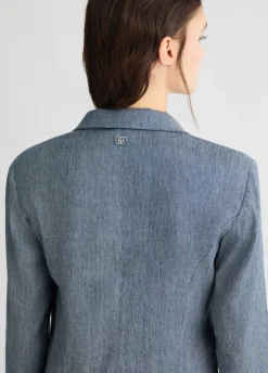 Liu Jo Blazer en toile denim|Femme Vestes|Tailleurs