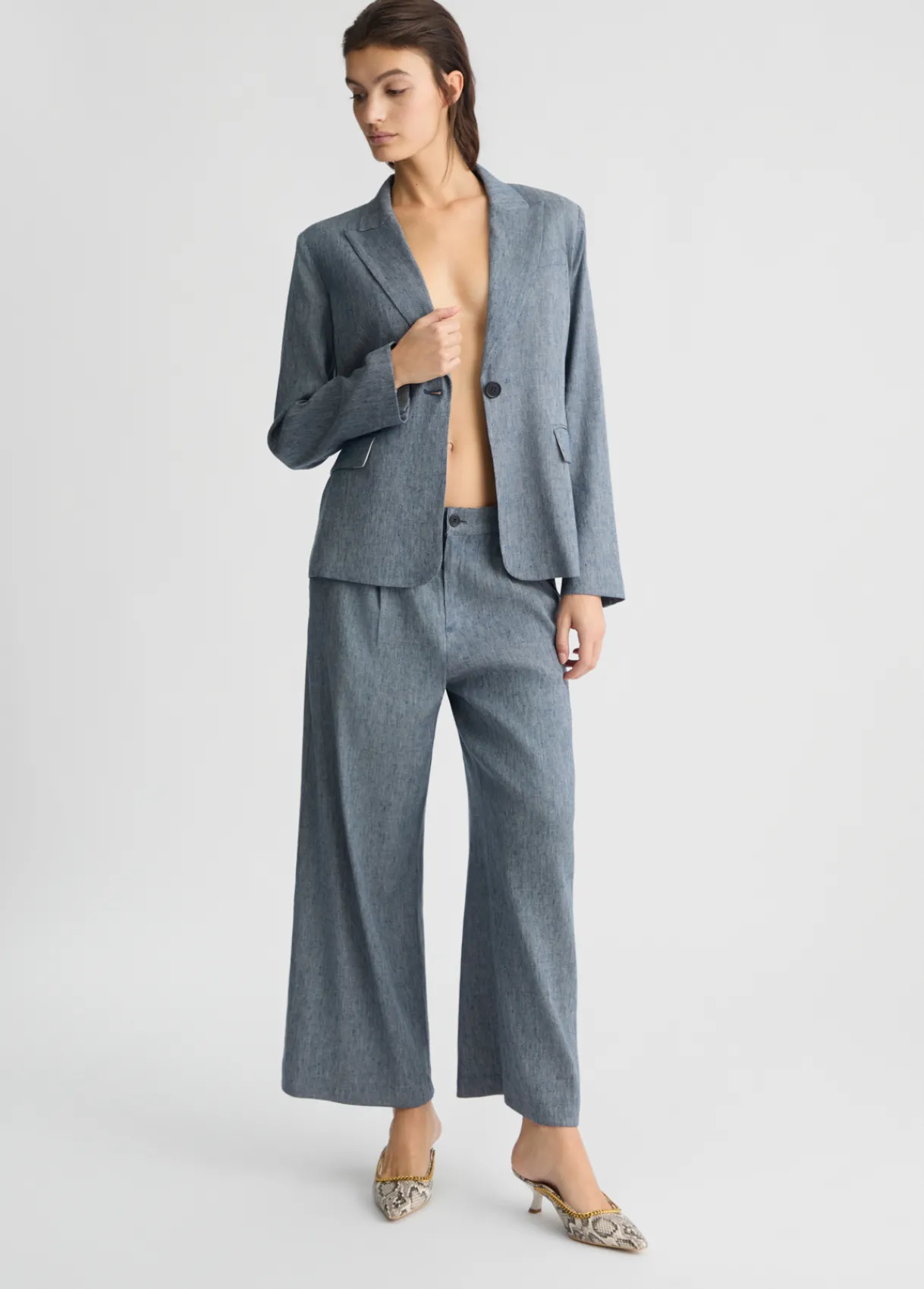 Liu Jo Blazer en toile denim|Femme Vestes|Tailleurs