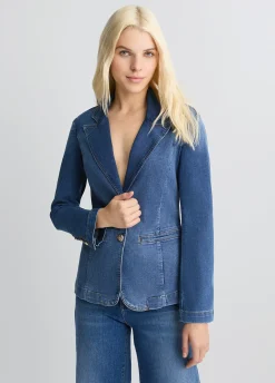 Liu Jo Blazer en toile denim|Femme Vestes|Tailleurs