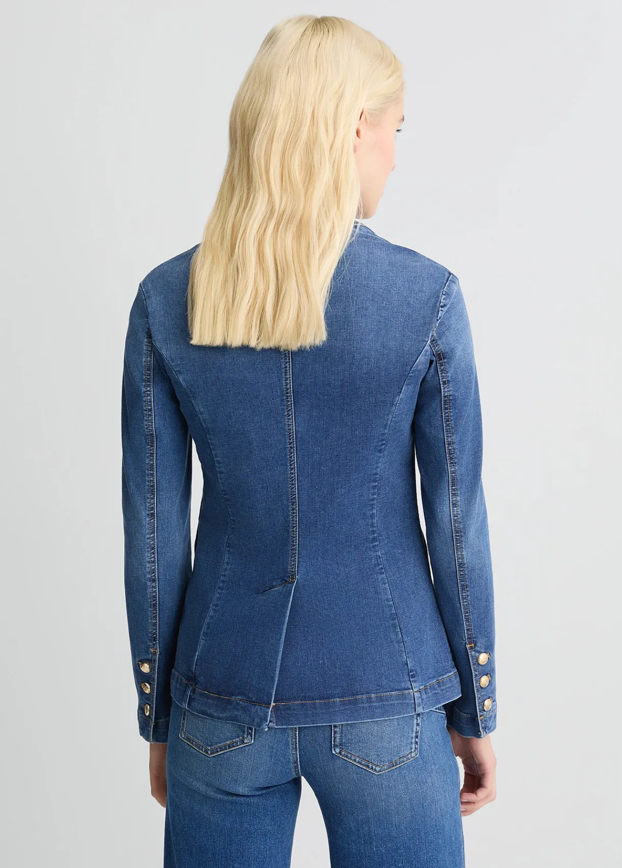 Liu Jo Blazer en toile denim|Femme Vestes|Tailleurs