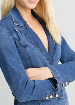 Liu Jo Blazer en toile denim|Femme Vestes|Tailleurs