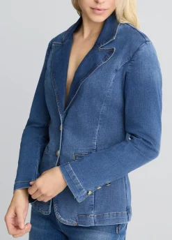 Liu Jo Blazer en toile denim|Femme Vestes|Tailleurs