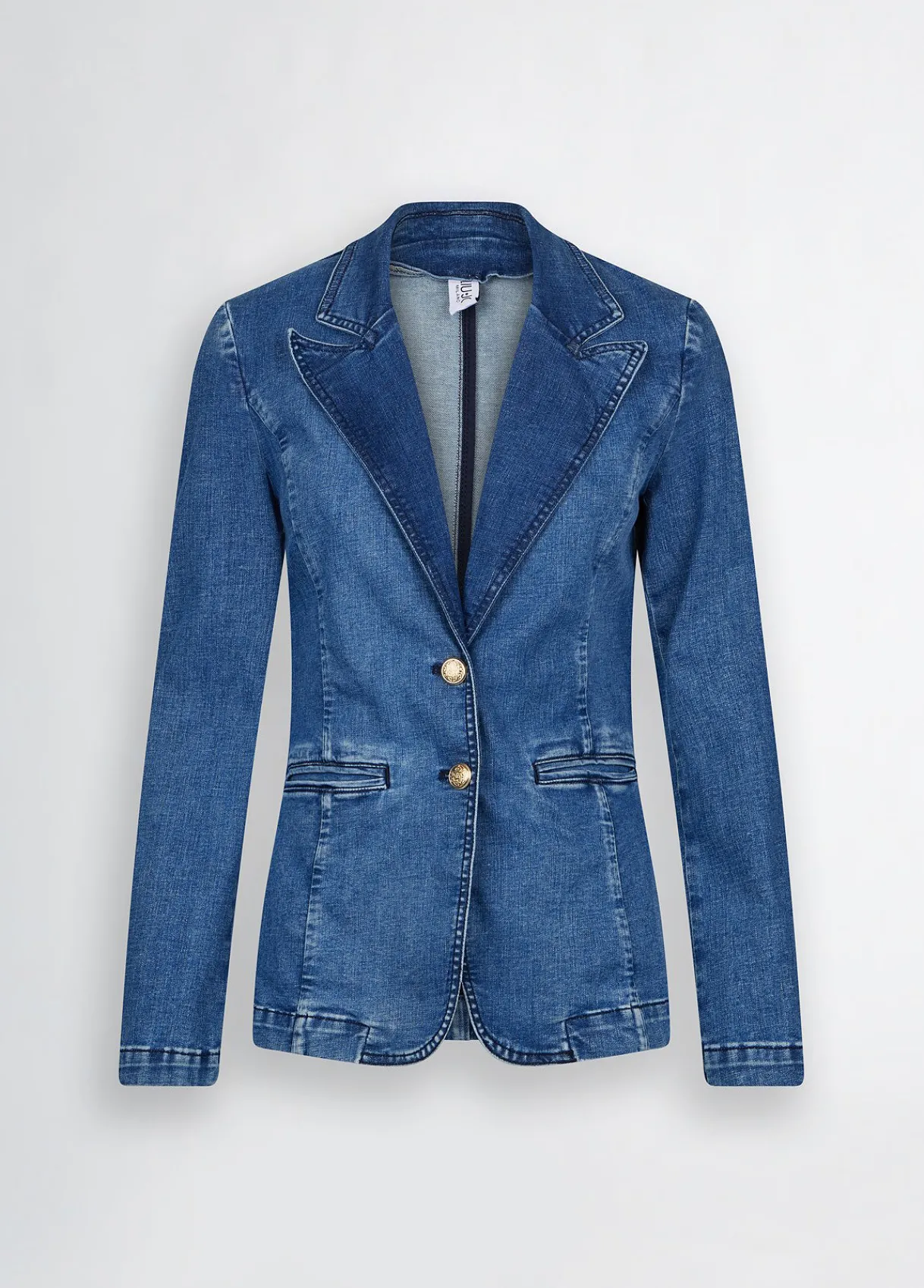 Liu Jo Blazer en toile denim|Femme Vestes|Tailleurs