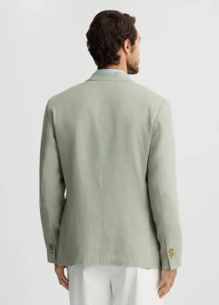 Liu Jo Blazer sauge 100% lin|Homme Vestes Et Gilets
