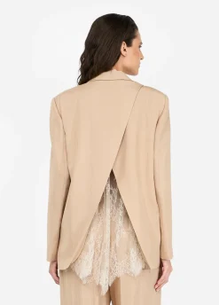 Liu Jo Blouse avec détails en dentelle|Femme Vestes|Tailleurs