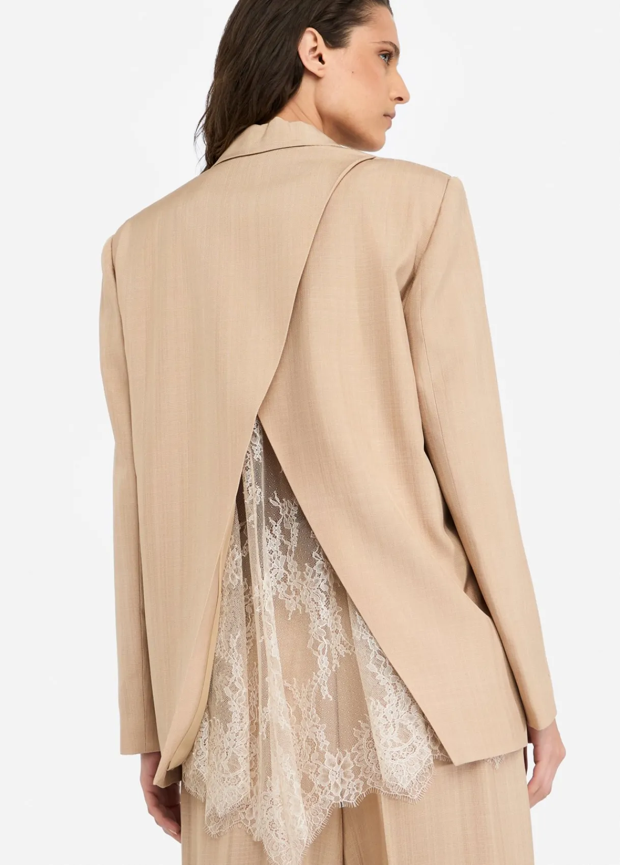 Liu Jo Blouse avec détails en dentelle|Femme Vestes|Tailleurs