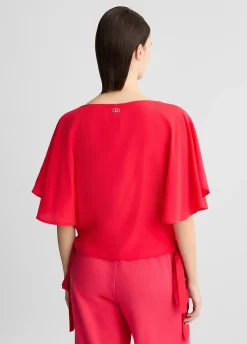 Liu Jo Blouse avec nœuds|Femme Mode Plage|Chemises Et Blouses