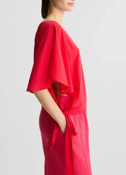 Liu Jo Blouse avec nœuds|Femme Mode Plage|Chemises Et Blouses