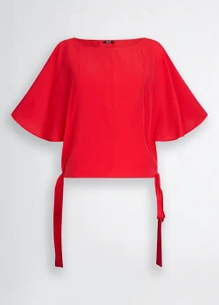 Liu Jo Blouse avec nœuds|Femme Mode Plage|Chemises Et Blouses