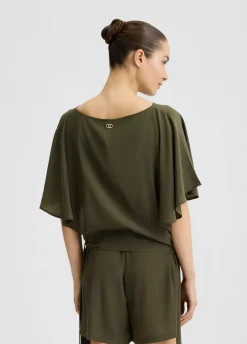 Liu Jo Blouse avec nœuds|Femme Mode Plage|Chemises Et Blouses