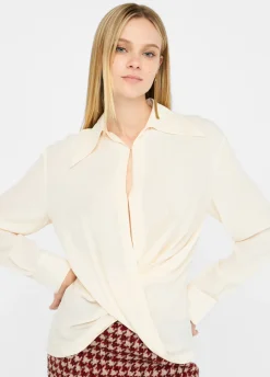 Liu Jo Blouse en crêpe de chine|Femme Chemises Et Blouses