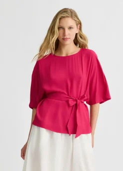 Liu Jo Blouse en crêpe de chine|Femme Chemises Et Blouses
