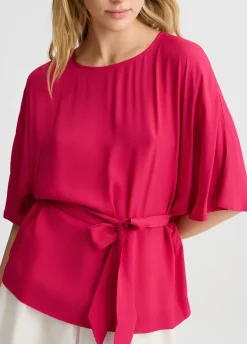 Liu Jo Blouse en crêpe de chine|Femme Chemises Et Blouses