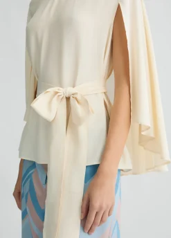 Liu Jo Blouse en crêpe de chine avec ceinture|Femme Chemises Et Blouses|Cérémonie
