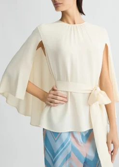 Liu Jo Blouse en crêpe de chine avec ceinture|Femme Chemises Et Blouses|Cérémonie