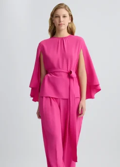 Liu Jo Blouse en crêpe de chine avec ceinture|Femme Chemises Et Blouses|Cérémonie