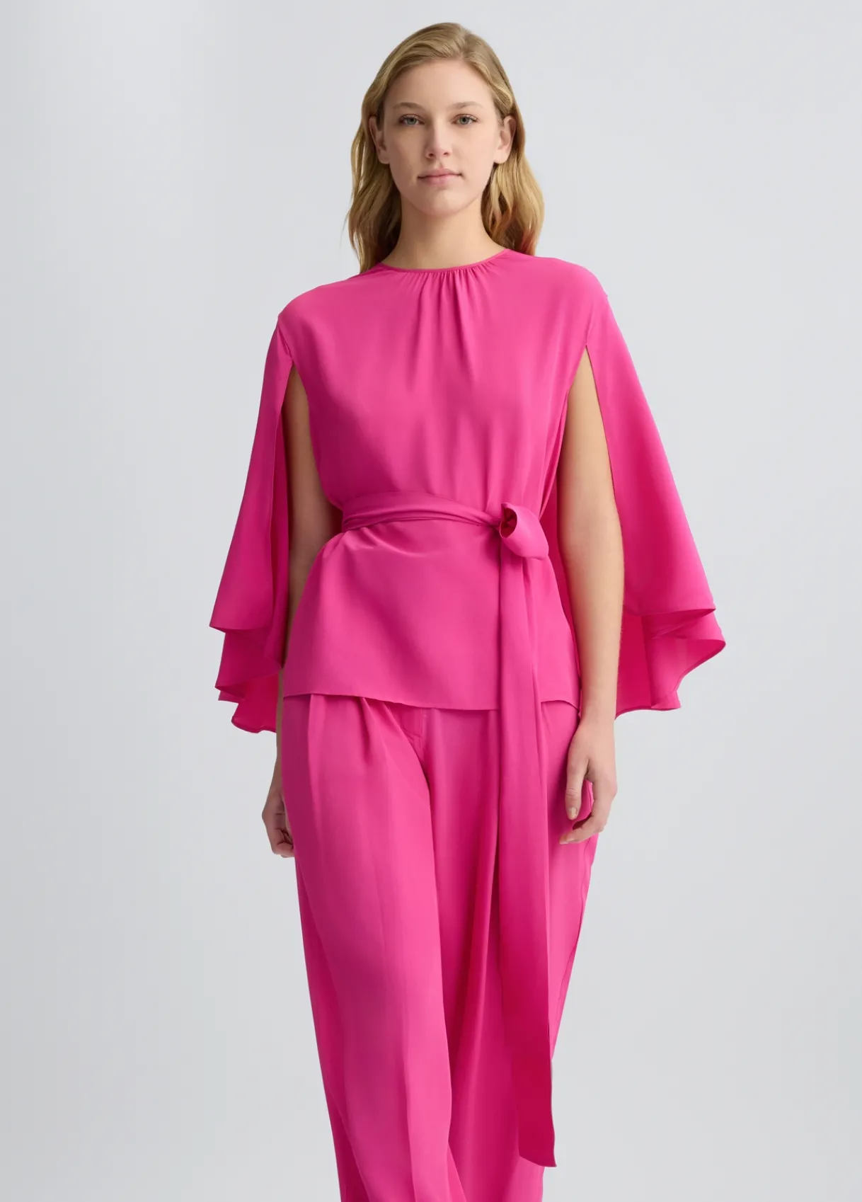Liu Jo Blouse en crêpe de chine avec ceinture|Femme Chemises Et Blouses|Cérémonie