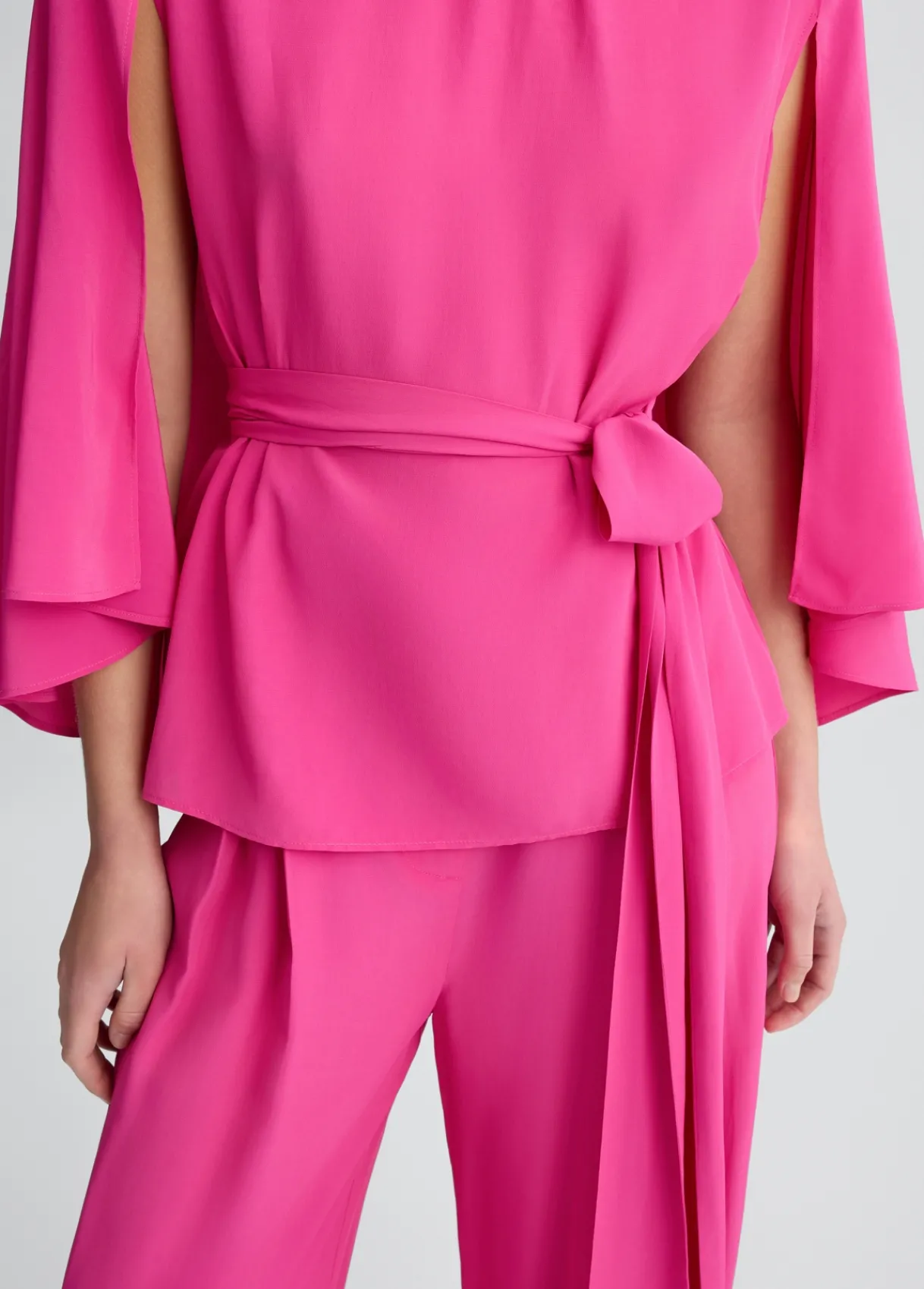 Liu Jo Blouse en crêpe de chine avec ceinture|Femme Chemises Et Blouses|Cérémonie