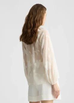 Liu Jo Blouse en lurex® à fleurs|Femme Chemises Et Blouses