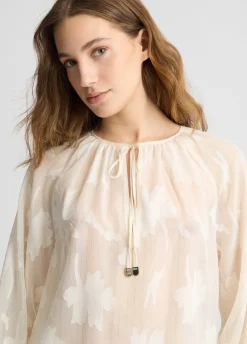 Liu Jo Blouse en lurex® à fleurs|Femme Chemises Et Blouses