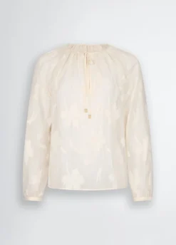 Liu Jo Blouse en lurex® à fleurs|Femme Chemises Et Blouses
