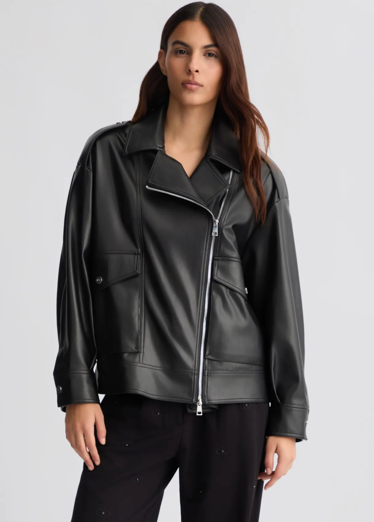 Liu Jo Blouson en tissu enduit|Femme Manteaux|Vestes