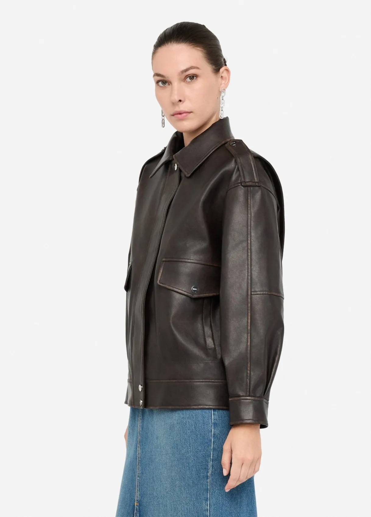 Liu Jo Blouson en tissu enduit|Femme Manteaux