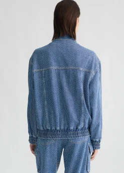 Liu Jo Blouson en toile denim avec strass|Femme Vestes